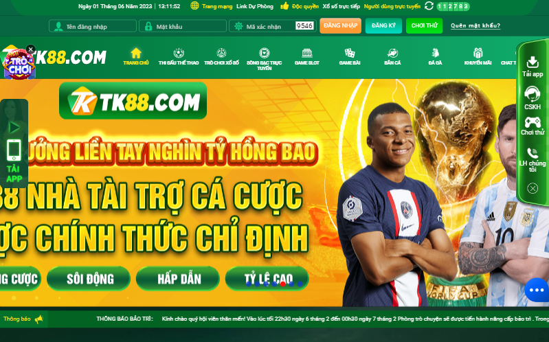 Giới thiệu về TK88 nhà cái cá cược uy tín